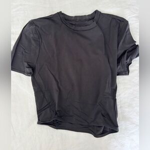 Wundermost Ultra Soft Nulu Crewneck Cropped Tee